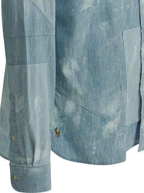 Polo Ralph Lauren Tie-dye classic-fit casual shirt - Blue