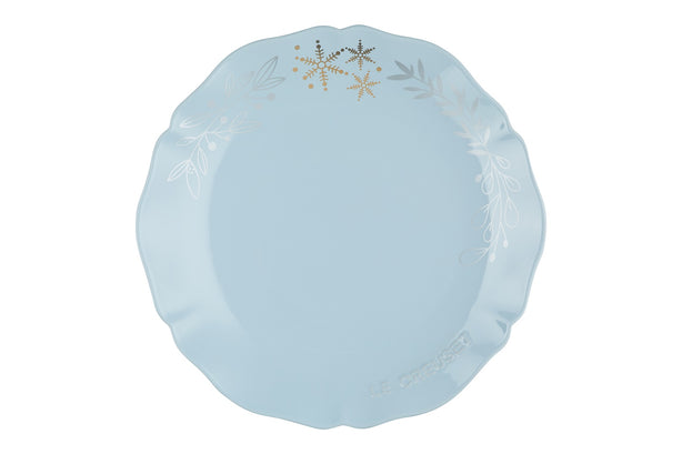 Le Creuset Frill Plate 25cm with Gold Decal