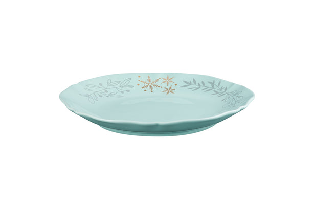 Le Creuset Frill Plate 25cm with Gold Decal