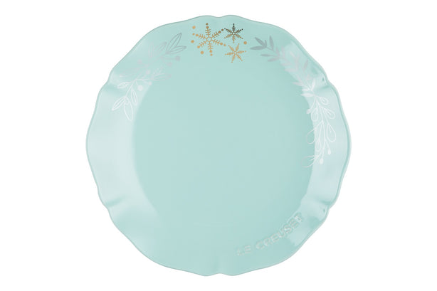 Le Creuset Frill Plate 25cm with Gold Decal