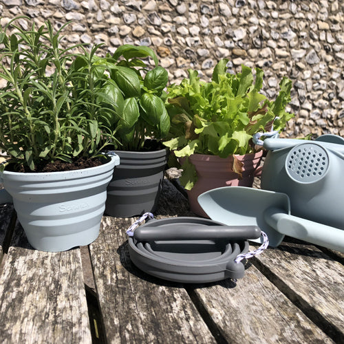 Scrunch Seedling Pot with Trowel