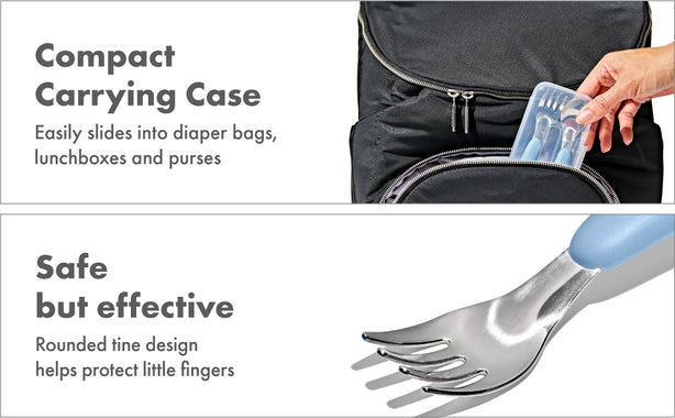 OXO Tot On-The-Go Fork And Spoon Set