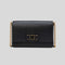 KATE SPADE Morgan Bow Embellished Flap Chain Wallet Black KA386