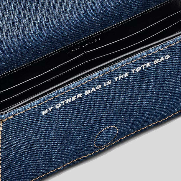 MARC JACOBS The Denim Chain Mini Bag Dark Wash 2F4SMN010S03