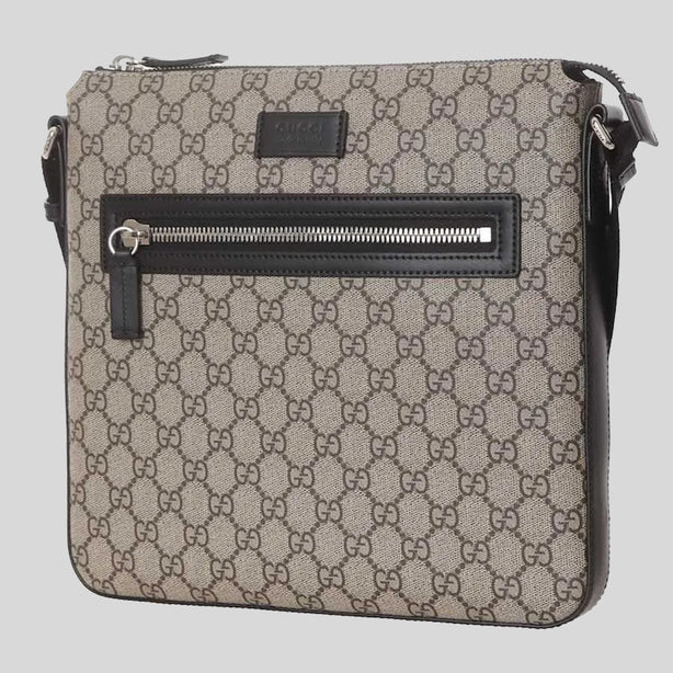 GUCCI GG Supreme Canvas Messenger Bag Beige/Black 779846
