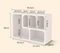 Soft Arc Minimalist Niche Storage rack decorative shelf
