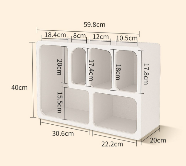 Soft Arc Minimalist Niche Storage rack decorative shelf