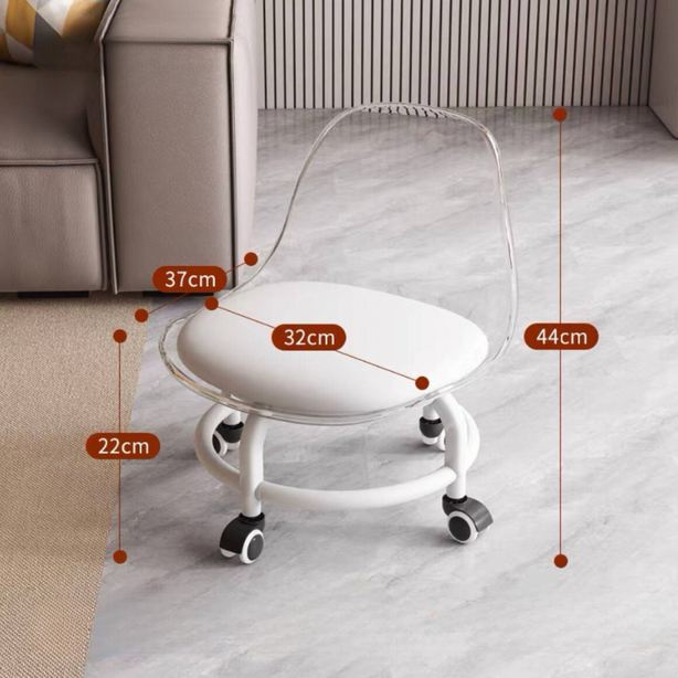 Mini stool with wheels