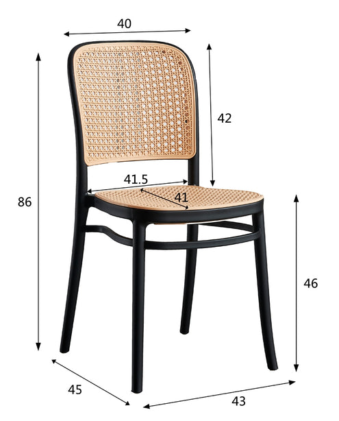 Rattan dining chair