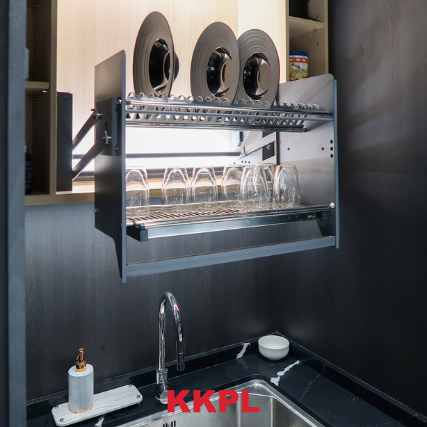 KKPL Smart Automated Descending Stainless Steel Dish Rack