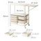 Multi functional Shelf Trolley Cart with drawers