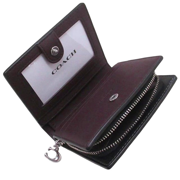 Coach Snap Wallet With Floral Print - Chalk/ Black Multi CBO76