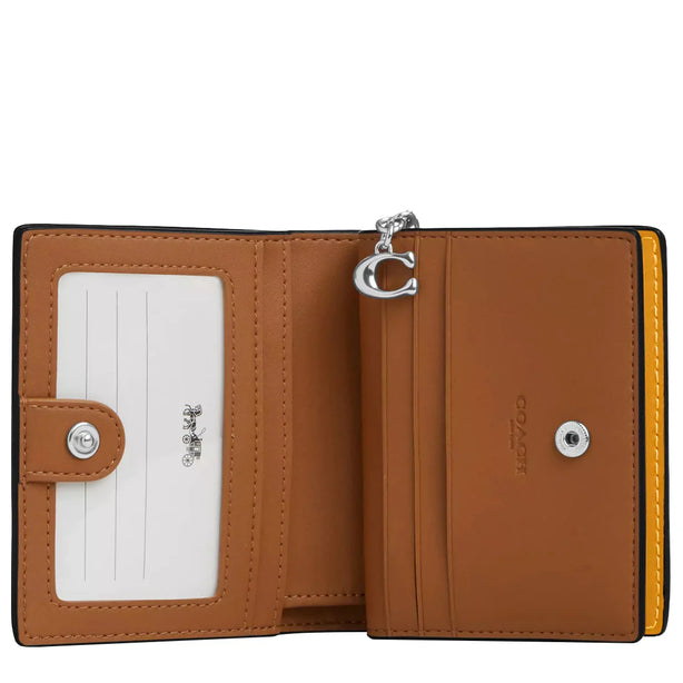 Coach Snap Wallet With Floral Print - Chalk/ Buttercup Multi CBO76