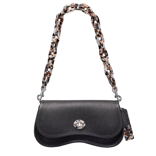 Coach Wavy Dinky Bag In Coachtopia Leather - Black CK113