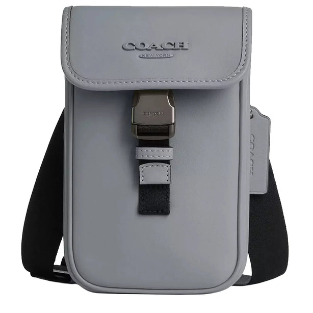 Coach Racer Phone Crossbody Bag in Grey Blue CT886