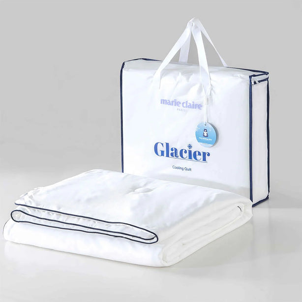 Marie Claire I Glacier Cooling Luxury Microfibre Quilt I Lightweight, Breathable & Ultra-Soft - 3 Sizes & Pillow (Copy)