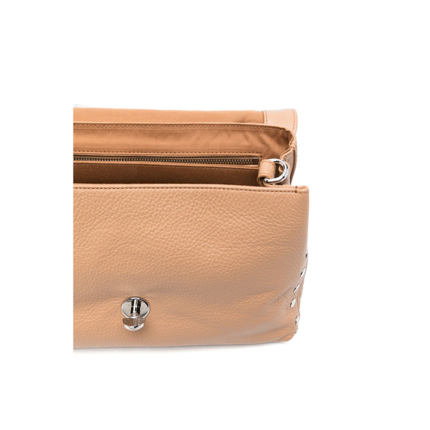 Postina Small Calfskin Handbag - Brown Cantucci