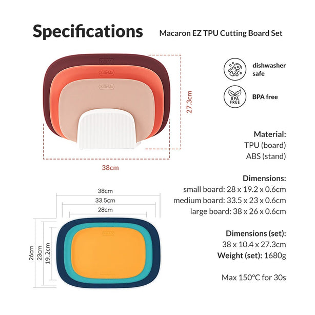 SalleMa Macaron EZ TPU Cutting Board
