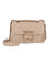Small Lambskin Leather Shoulder Bag - Beige