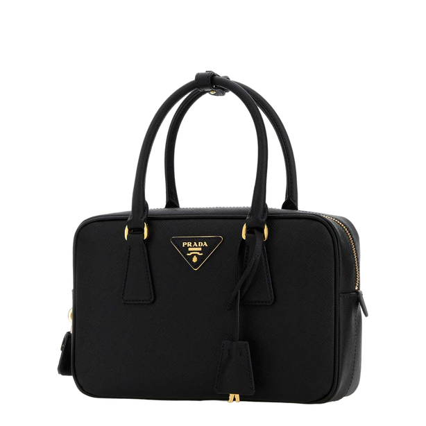 Bauletto Saffiano Leather Handbags - Black