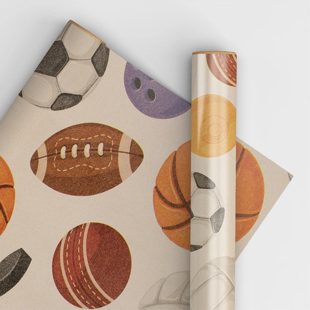 Sports Balls Wrapping Paper