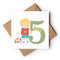 Age 5 Birthday Boy Greeting Card