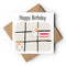 Tic Tac Toe Birds Greeting Card