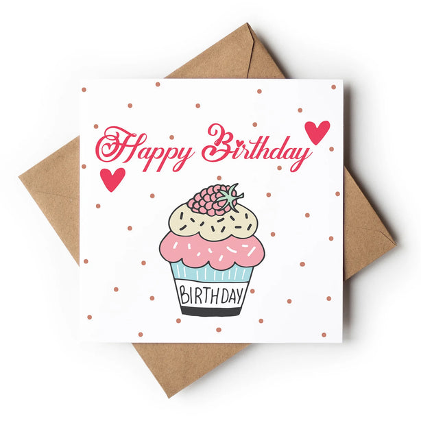 Birthday Cupcake Greeting Card