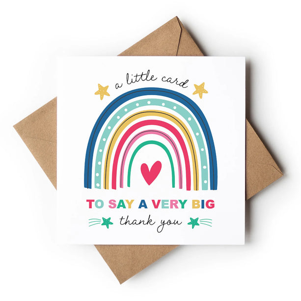 Thank You Rainbow Greeting Card