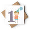 Age 1 Birthday Boy Greeting Card