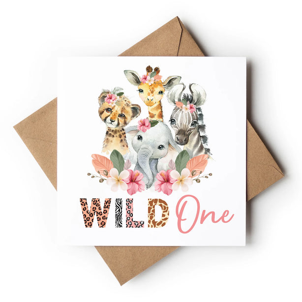Age 1 Wild One Greeting Card