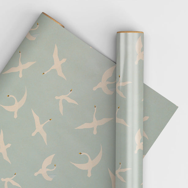 Swans Wrapping Paper