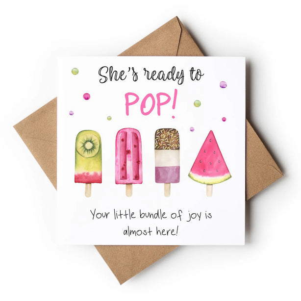 Ready To Pop Girl Greeting Card