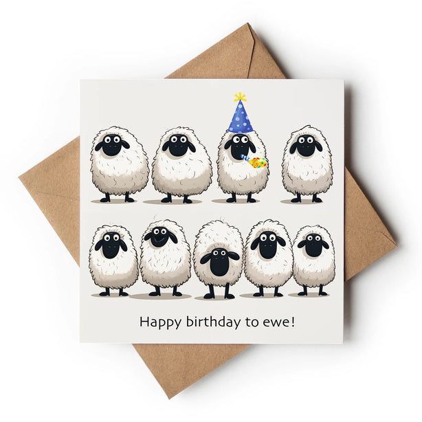 Happy Birthday Ewe Greeting Card