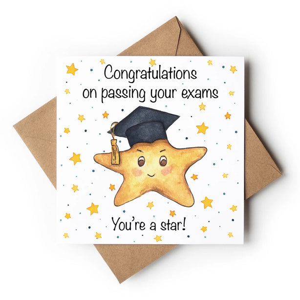 Congratulations On Passing You're Exams Greeting Card