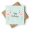Two Pink Flamingoes Greeting Card