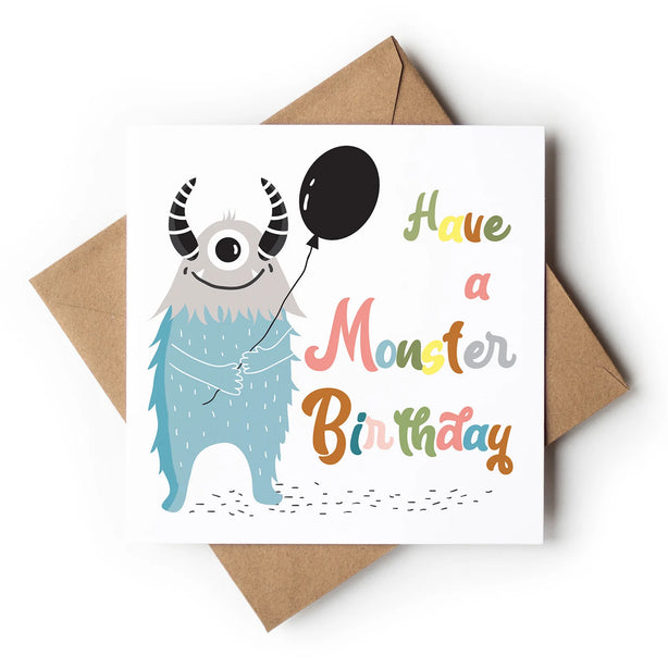 Birthday Monster Greeting Card