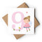 Age 9 Birthday Girl Greeting Card