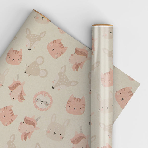 Cute Animals Wrapping Paper