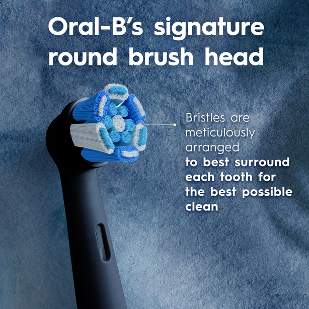 Oral-B iO Ultimate Clean Toothbrush Heads, Black, Pack of 4 Counts