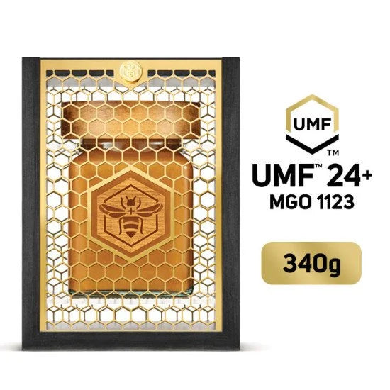 Manuka South UMF 24+ MGO1123 Raw Manuka Honey 340g - Pure New Zealand Honey, Sugar Substitute [EXP 11/2025]