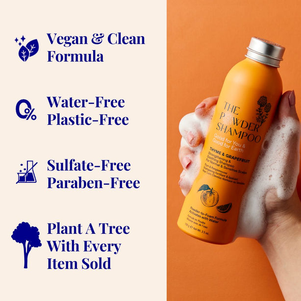 The Powder Shampoo Strengthening & Soothing Foaming Powder Shampoo For Normal & Sensitive Scalp 100G