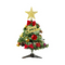 The holiday Mini Christmas Tree decoration with ornaments XMAS tree decor