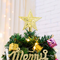 The holiday Mini Christmas Tree decoration with ornaments XMAS tree decor