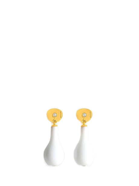 Toteme Drop Earrings - White
