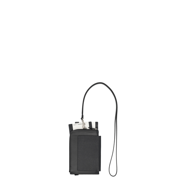 Grained Calfskin Passport Holder - Noir