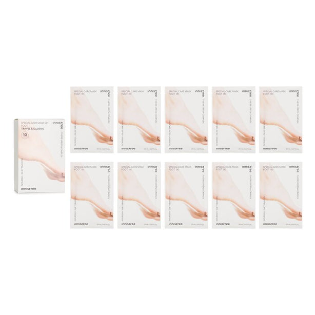 Special Care Mask Set Foot Travel Exclusive - 20ml x 10sheets