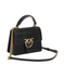 Love Bag Mini Cowhide Leather Top Handle Bag - Black