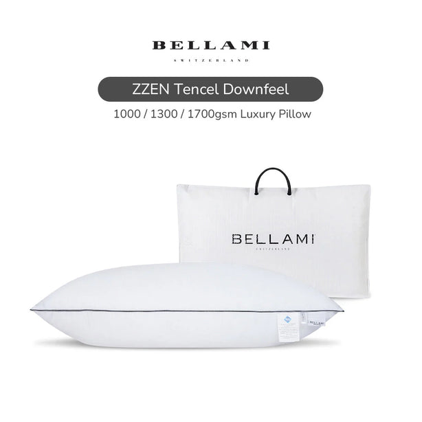 Bellami I ZZEN TENCEL™ I DownFeel® Luxury Pillow – Soft, Medium & Firm (1000g, 1300g, 1700g) - 2 pieces