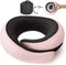 StitchesandTweed Memory Foam Travel Pillow, 360° Head Support Degree Comfort and Breathability - Pink